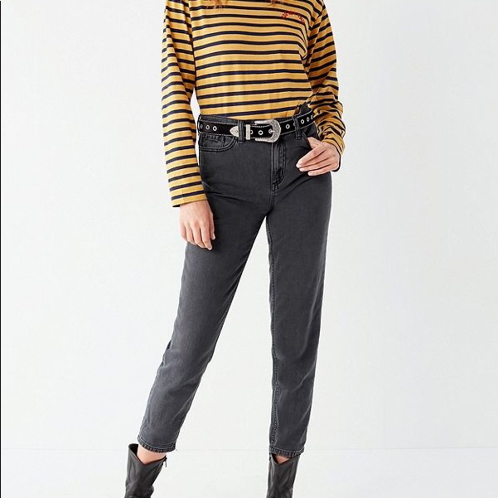 BDG mom jeans in black